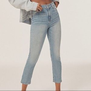 BDG High Rise Light Wash Girlfriend Jeans